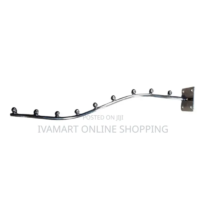 Wall Mounted Boutique Hooks Rods With 9 Hooks