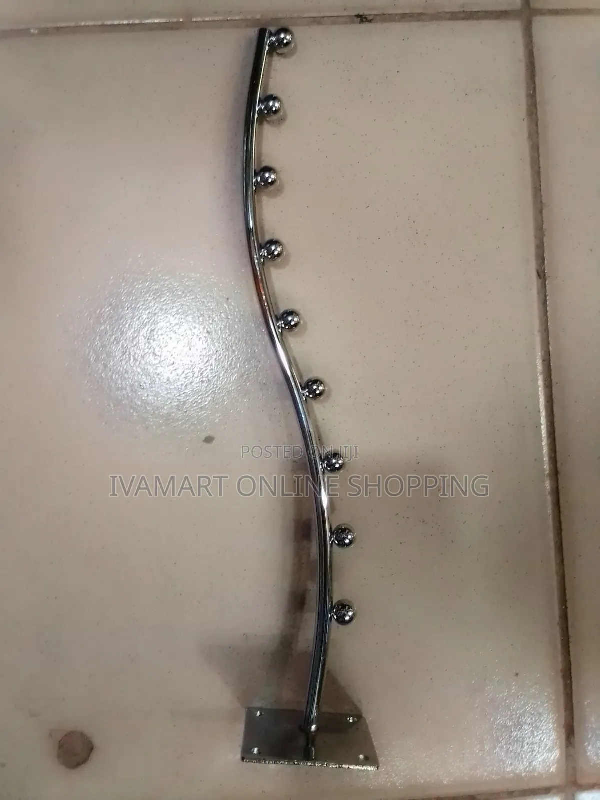 Wall Mounted Boutique Hooks Rods With 9 Hooks