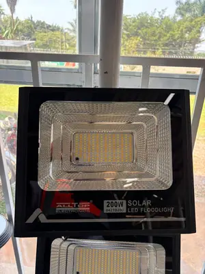 ALLTOP 200W Solar Flood Light With Long Backup Panel 4 Charging
