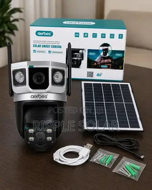 Aerbes 4G Solar PTZ Security Camera 3 Lens AB-JK70-G
