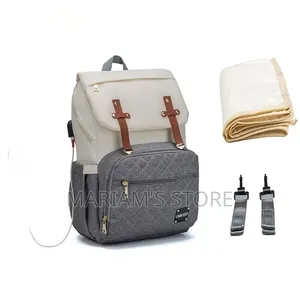 Multifunctional Diaper Backpack With a Distinct Diamond-Quilted