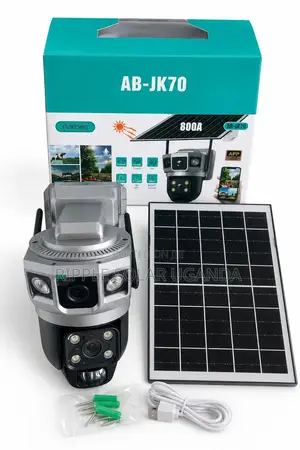 Aerbes WiFi Solar PTZ Security Camera 3 Lens AB-JK70-W