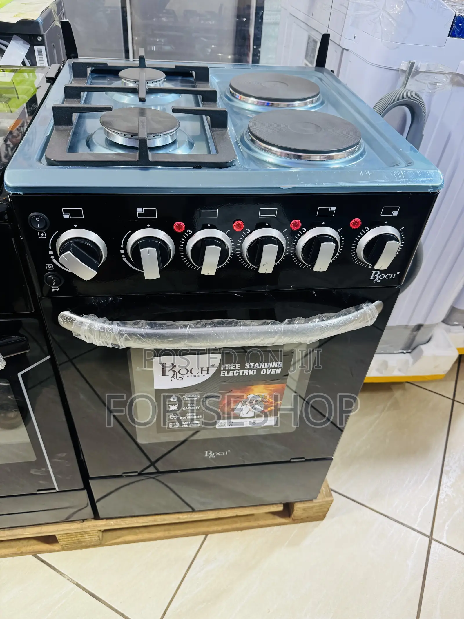 Roch Cooker 2gas and 2electric With Electric Oven