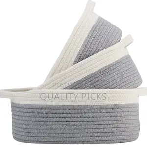 3-Piece Oval Storage Basket Set