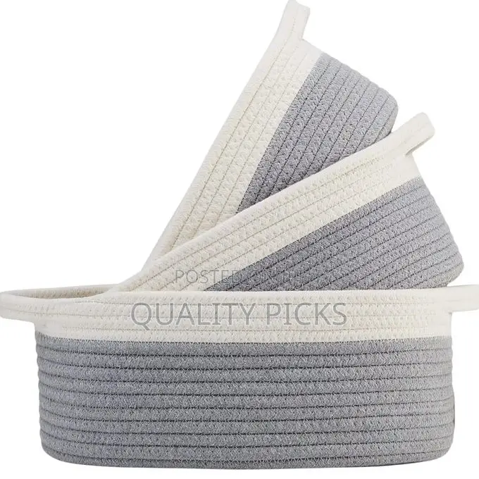 3-Piece Oval Storage Basket Set
