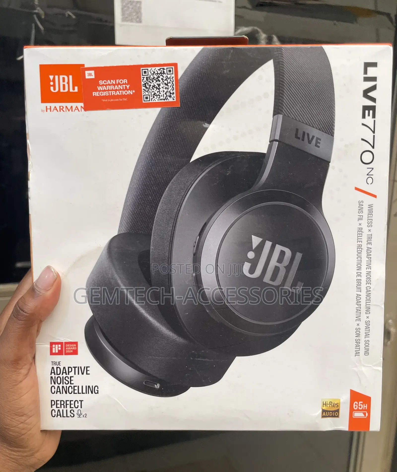 JBL Live 770 Bluetooth Headphones