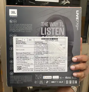 JBL Live 770 Bluetooth Headphones