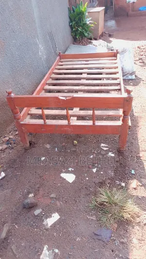Used / Second Hand 3by6 Wooden Bed in a Fair State Available for Sale