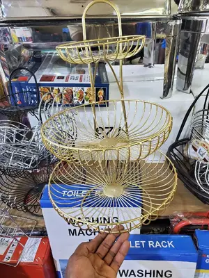 3 Tiers Gold Fruit Stand