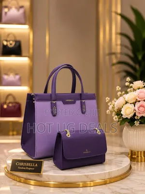 Chrisbella 2-in-1 Luxury Handbag Set - Color May Vary