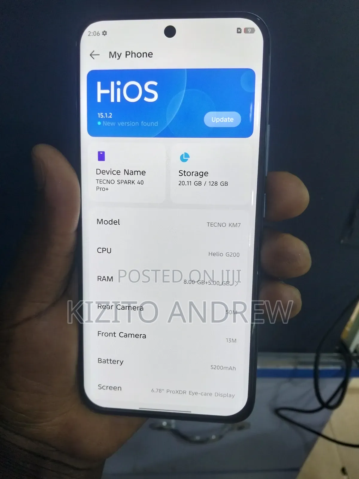 Tecno Spark 40 Pro+ 128 GB Gray