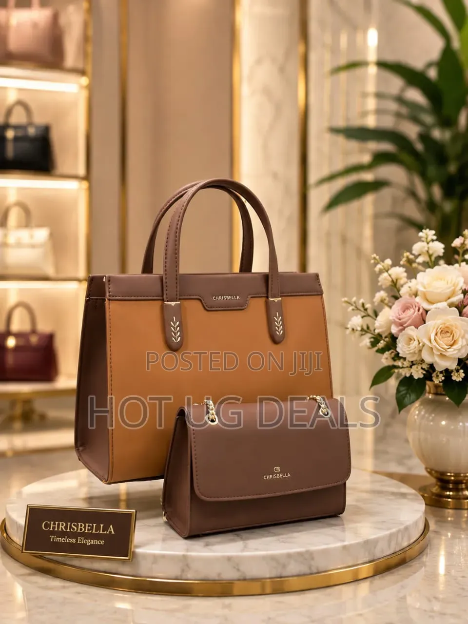 Chrisbella 2-in-1 Set Classic Hand Bags