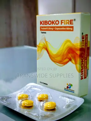 Kiboko Fire 4 Tablets Tadalafil 20mg Dapoxetine 60mg Full PKT