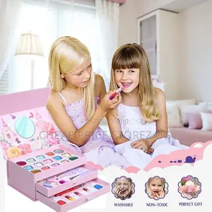 Shadow Nail Polish Lip Stick Girl Toy Toxic Beautiful Kid Makeup Kit