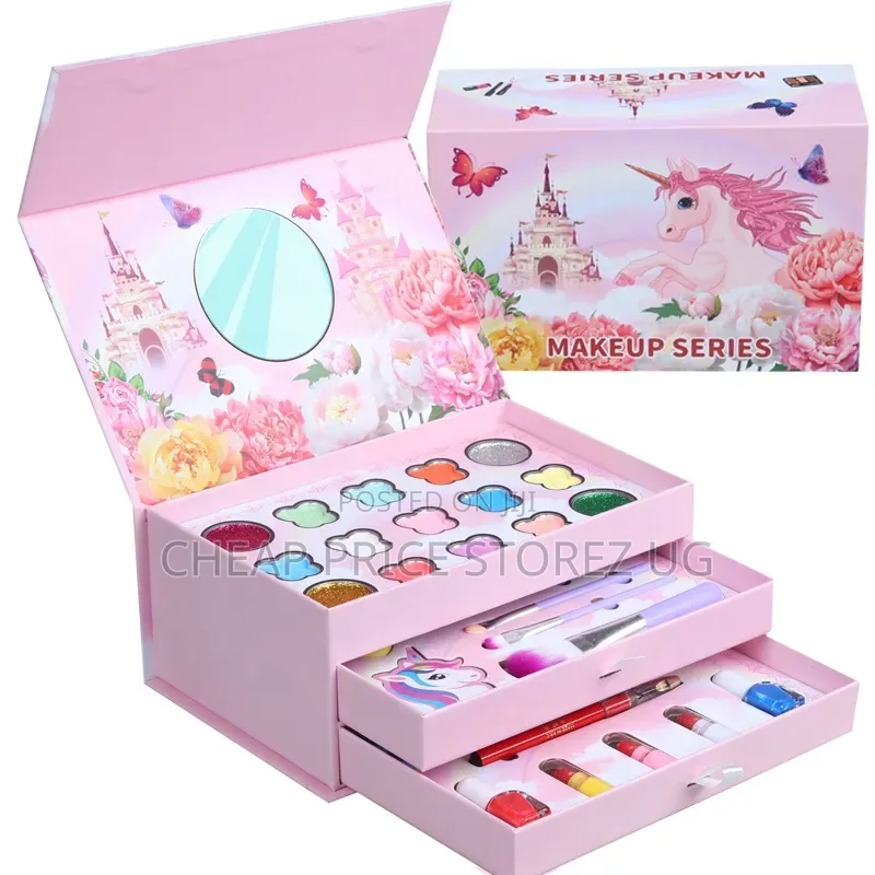 Shadow Nail Polish Lip Stick Girl Toy Toxic Beautiful Kid Makeup Kit