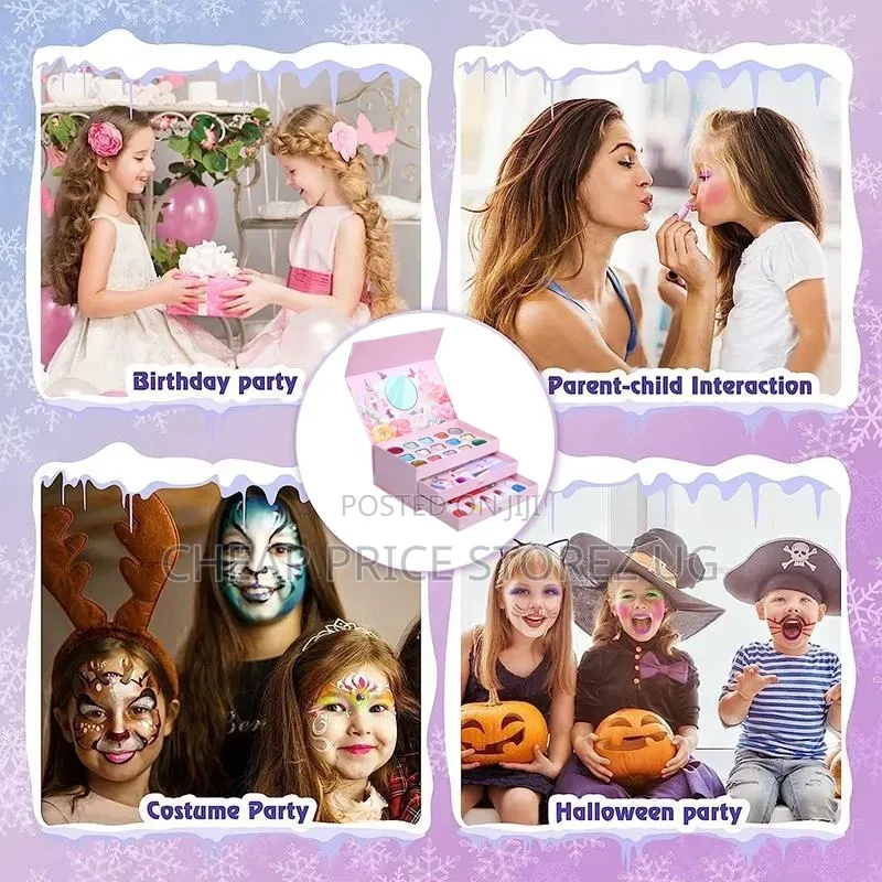 Shadow Nail Polish Lip Stick Girl Toy Toxic Beautiful Kid Makeup Kit