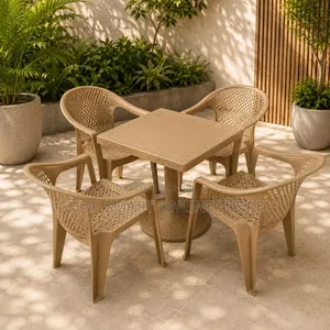 Outdoor/Indoor Plastic Table and Chairs