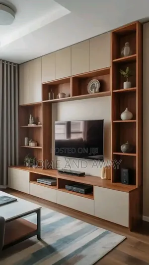 TV Stands Wall Units With Library Decors From 2,000,000/- Any Colour