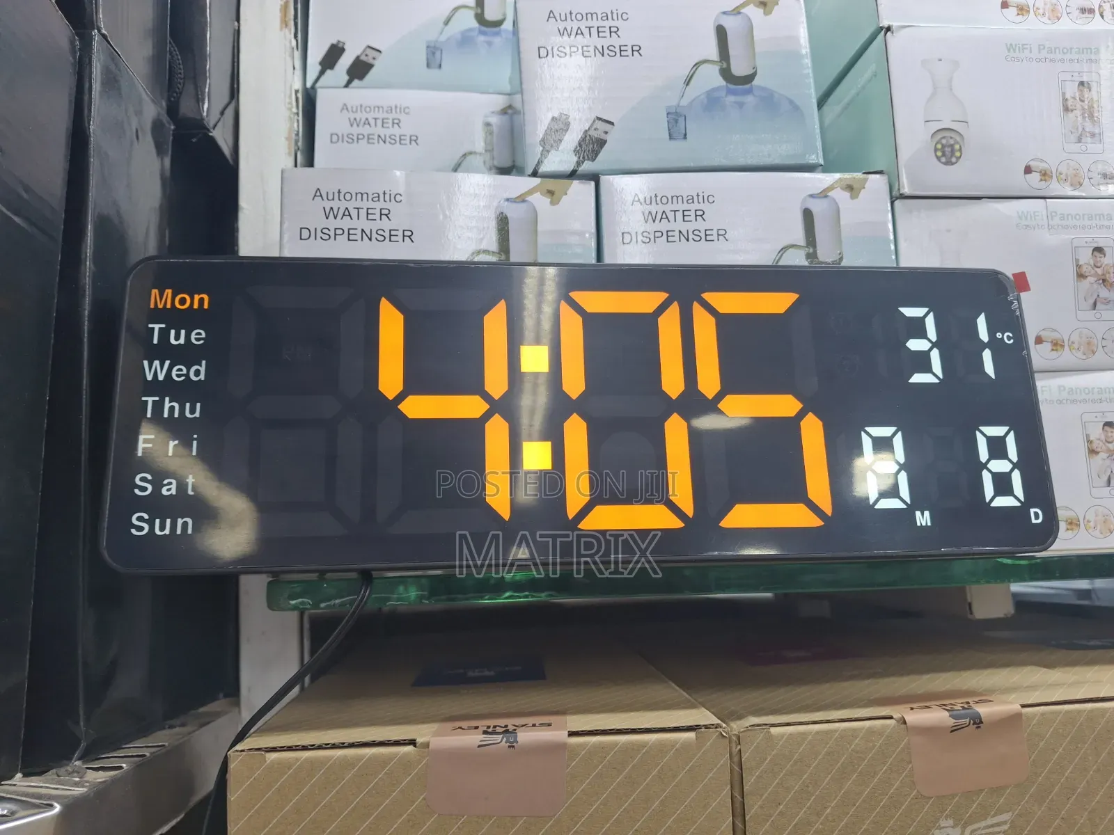 Led Digital Wall Clock With Remote
