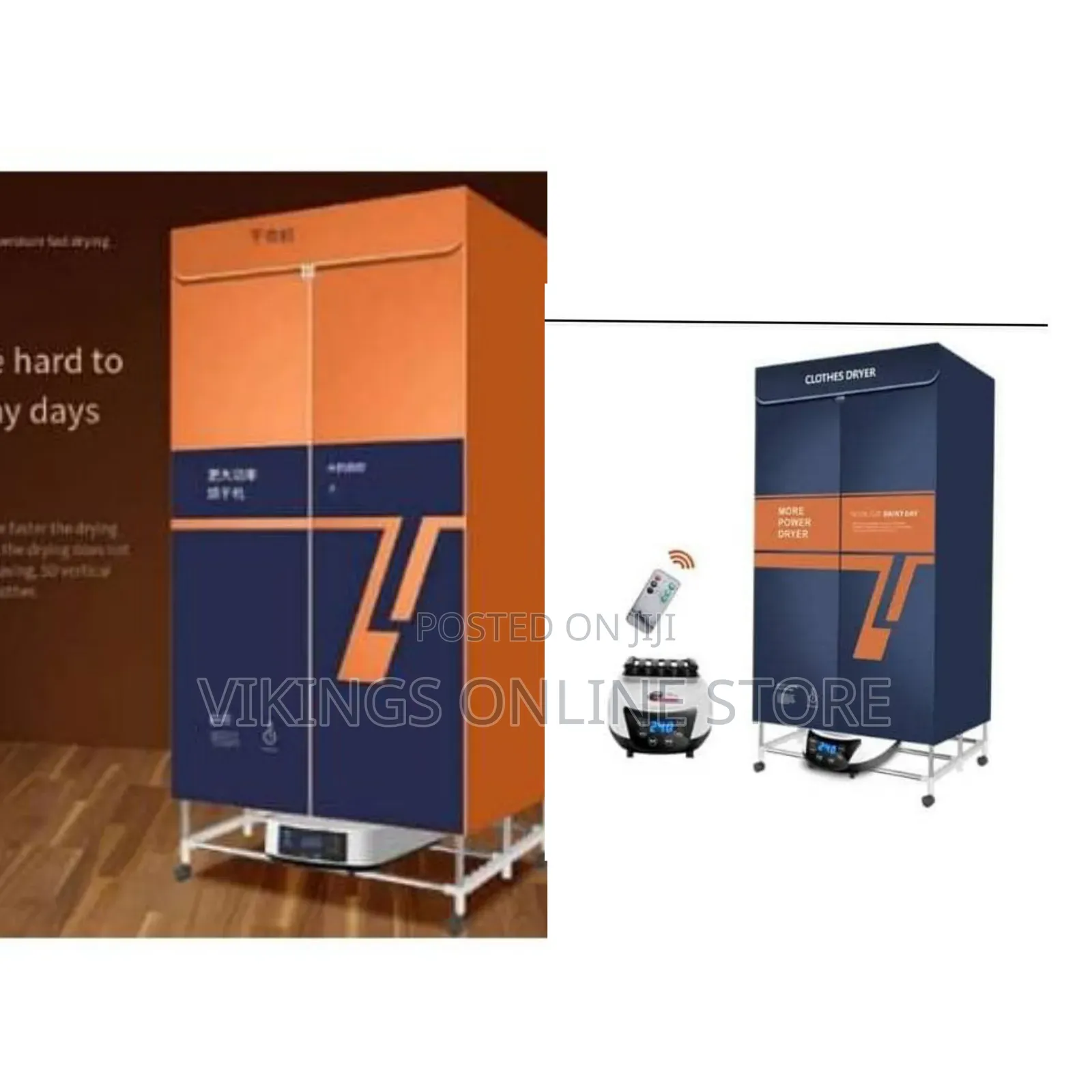 Heated Portable Electric Clothes Dryer Machine Double Layer Stackable