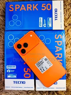 New Tecno Spark 50 128 GB Orange