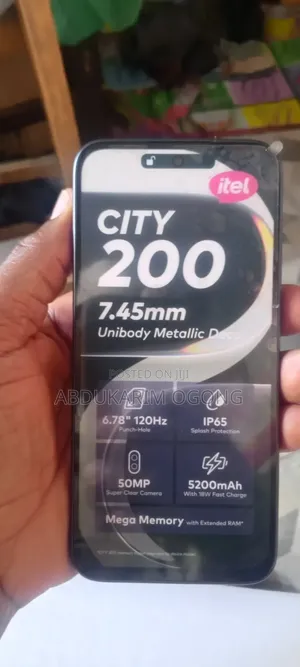 New Itel City 200 128 GB Black