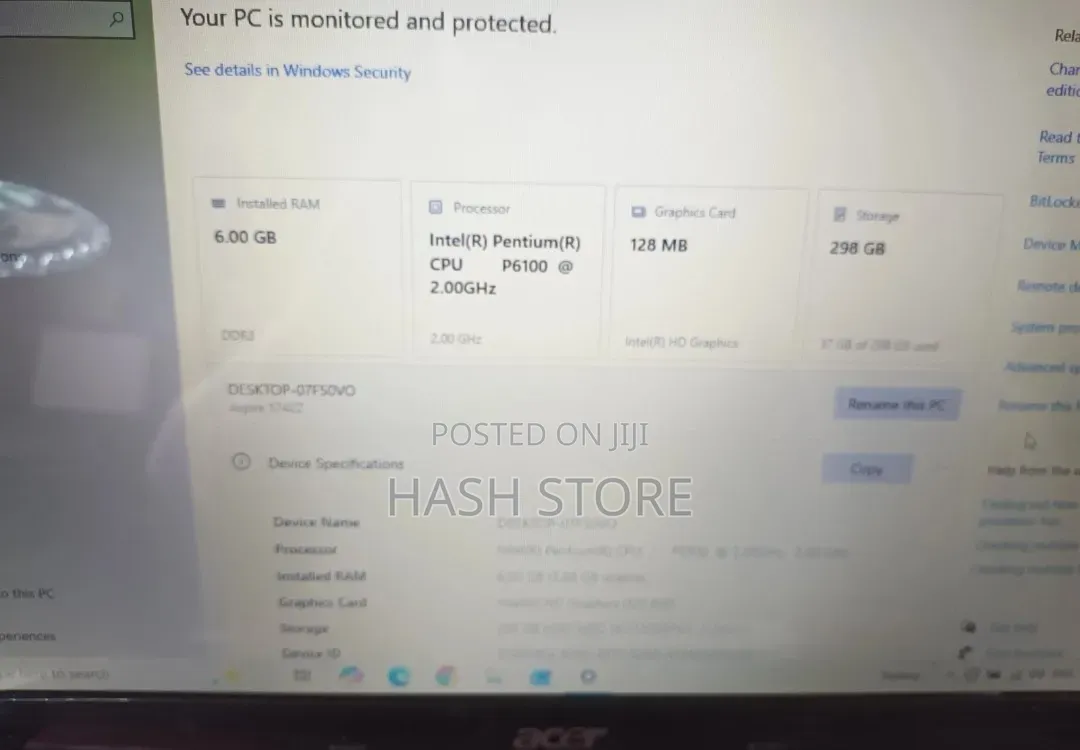 Laptop Acer Aspire 5742Z 6GB Intel Core 2 Duo HDD 320GB
