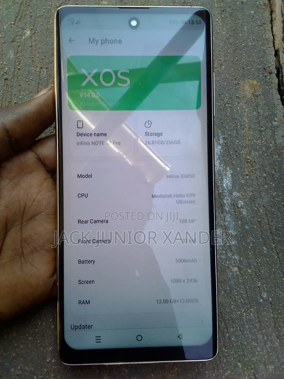 Infinix Note 40 Pro 256 GB Gold