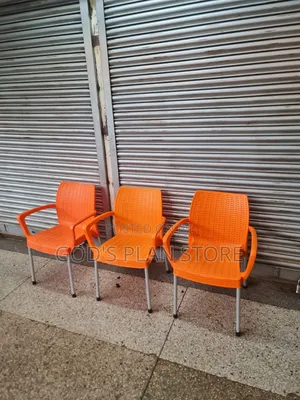 Orange Mosaic Texture Dining Plastic Chairs Plastic Chairs