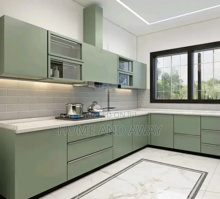Kitchen Cabinets Perfect L Shape From 8,000,000/- In Any Colour