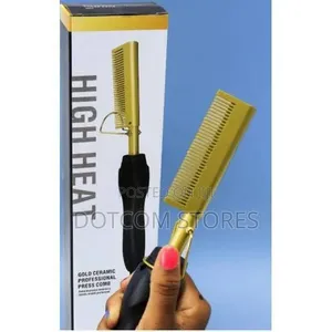 Gold Ceramic Professional Press Comb