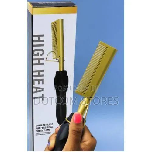 Gold Ceramic Professional Press Comb
