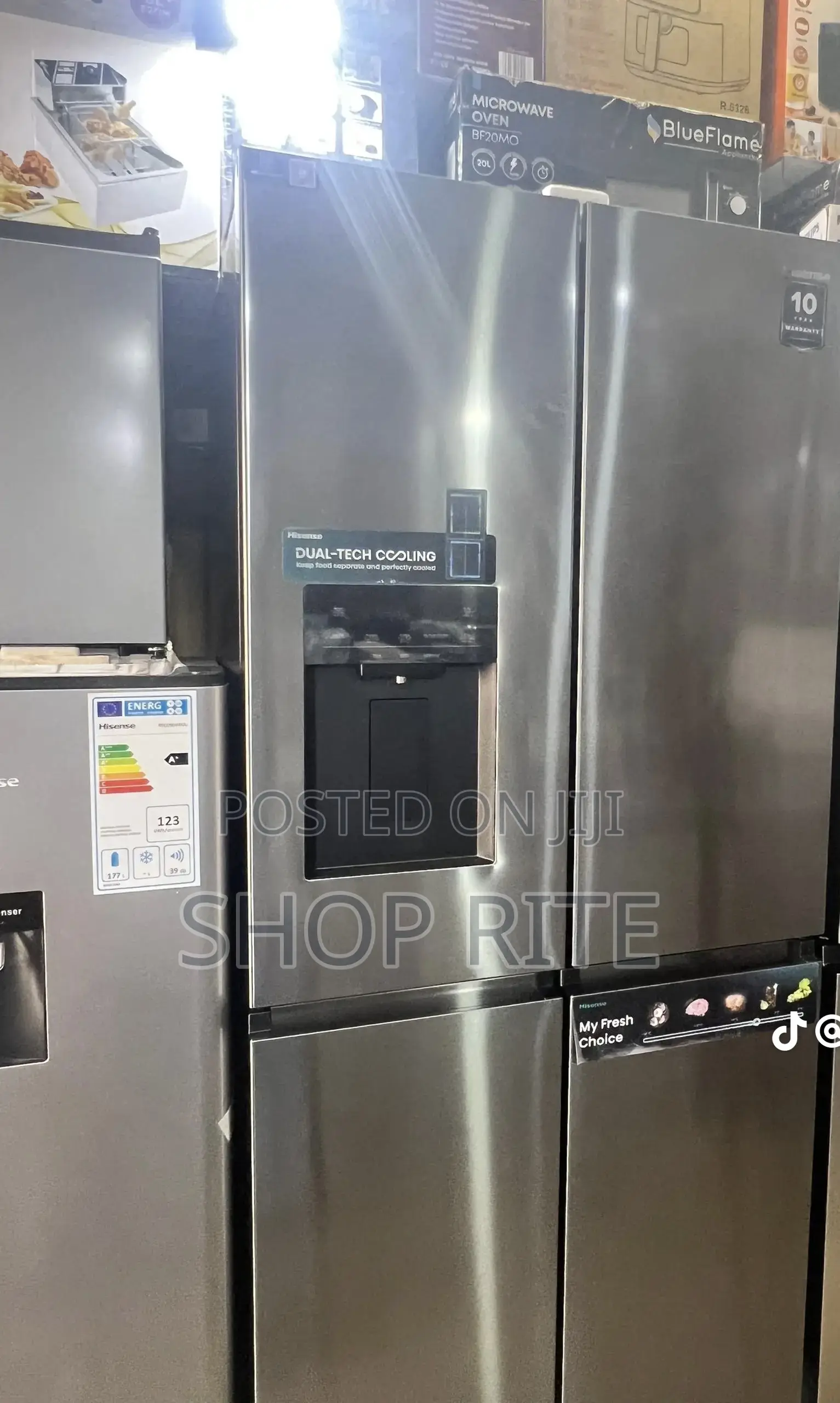 Hisense Side by Side 610 Liters Wifi 4 Doors Refrigerator