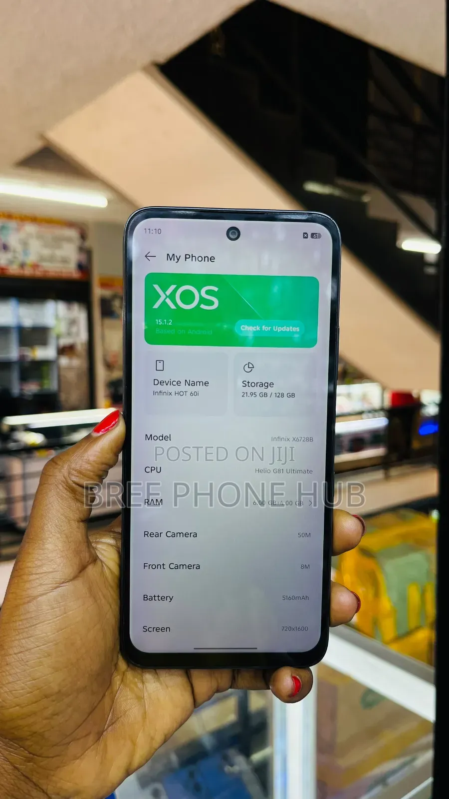 Infinix Hot 60i 128 GB White