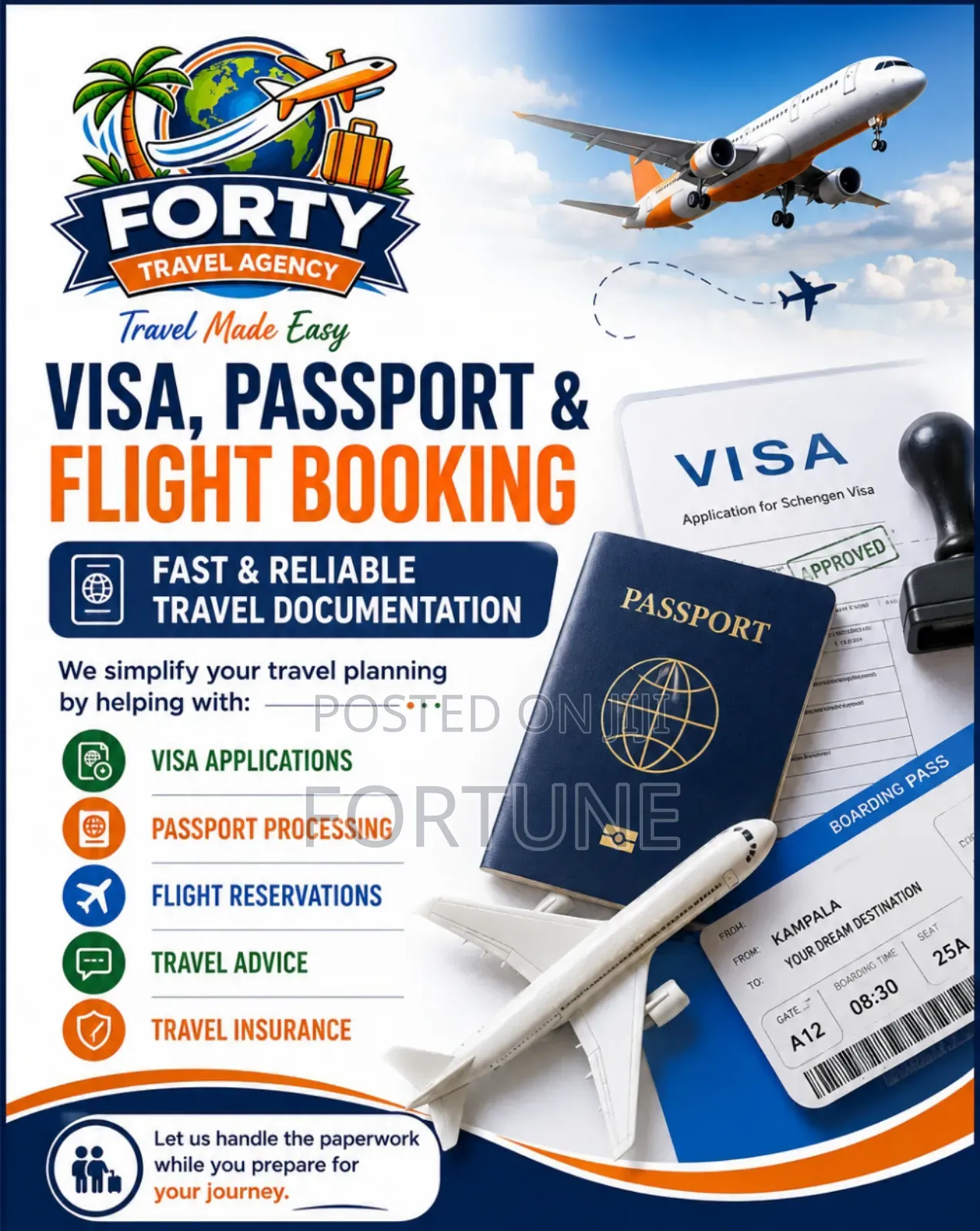 Visa, Passport Flight Booking