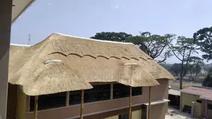 A Grass Thatched Restaurant With a v-Shape Design