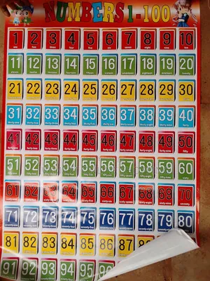 Alphabet Numbers Kids' Charts - Polythene Waterproof Chart