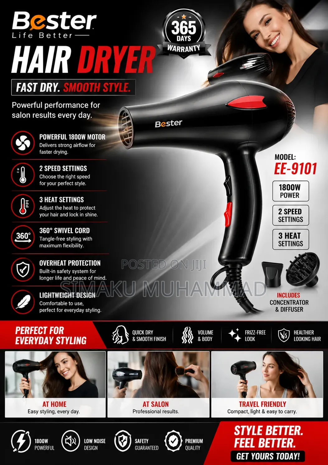 Electric Hairdryer