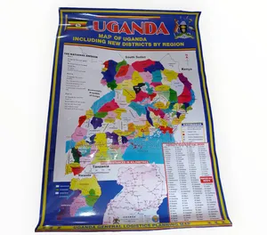 Map of Uganda Chart - Polythene Waterproof Chart