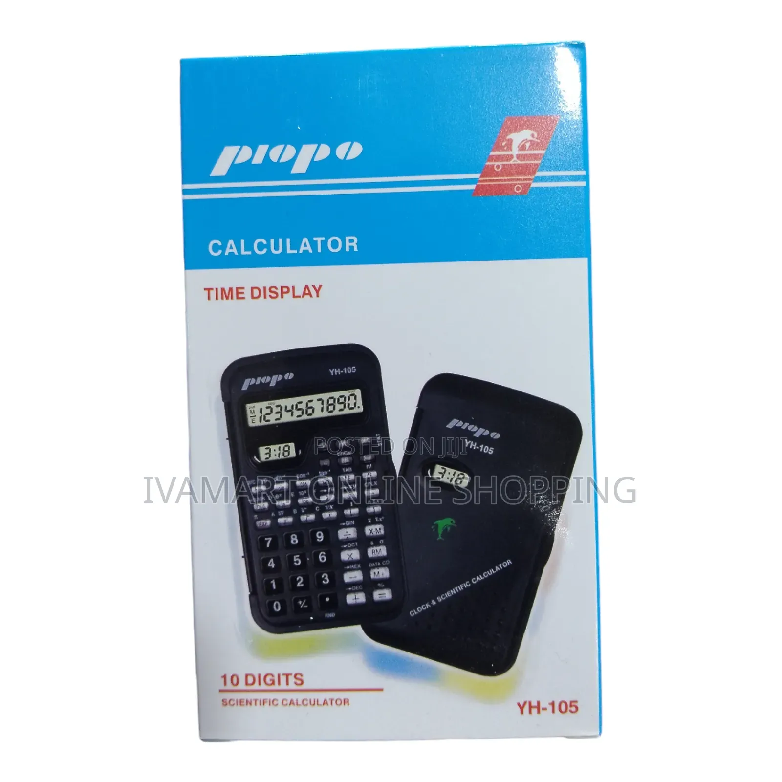 10 Digit Small Scientific Calculators - With Time Display