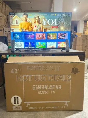 43-Inch Frameless Smart Android TV - Bluetooth, YouTube Wi-Fi