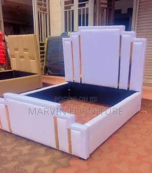 A Cream Bed 5by6 King Bed