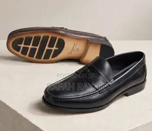 Original Men’s Classic Black Billionaire Leather Penny Loafers