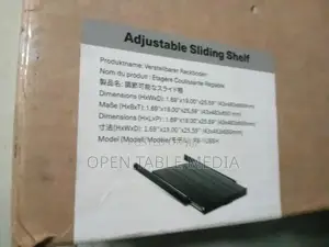 1U Adjustable Sliding Shelf With 650mm-950mm Mounting Depth and 132.28
