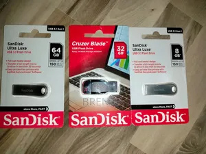 Brand New Original Sandisk 64, 32 and 8 GB Flash Disk or Drive