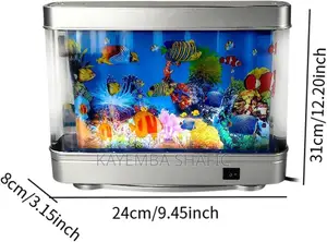 Artificial Moving Tropical Fish Aquarium Lamp Mood Light Tank.