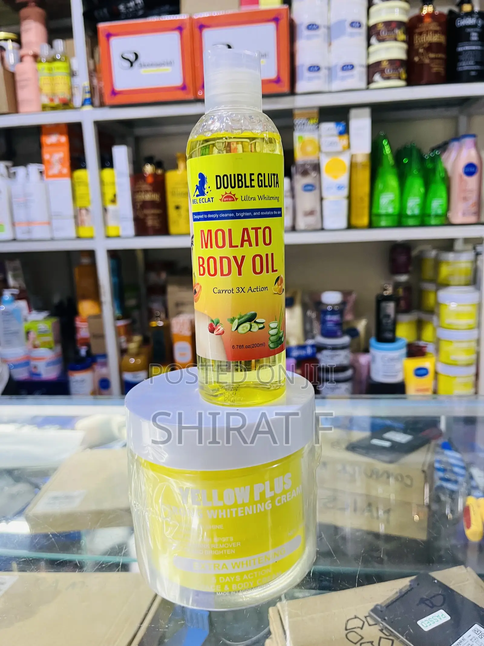 Yellow Tone Package Cream and Oil