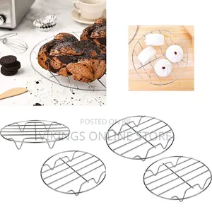 2 Pieces of 7 Inch Round Cooking Rack Air Fryer Rack Cooking Steaming
