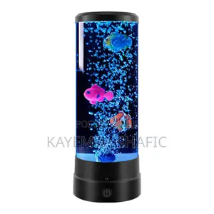 LED Bubble Fish Lamp - Color Changing Sensory Aquarium Night Light