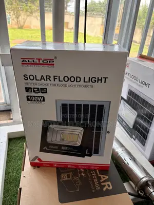 Premium ALLTOP 100W Outdoor Solar Flood Light With Inbuilt Battery